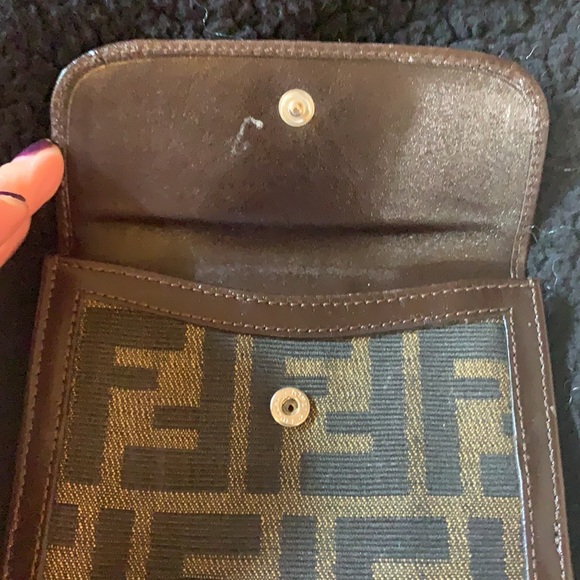 Vintage FENDI Zucca canvas & leather Authentic - Picture 3 of 11